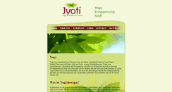 Desktop Screenshot of jyoti-lebenskraft.de