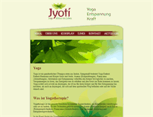 Tablet Screenshot of jyoti-lebenskraft.de